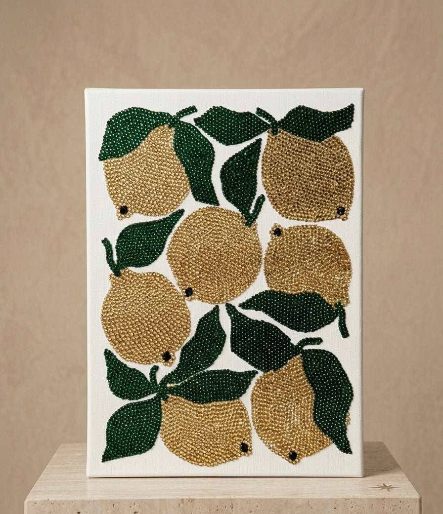 Haft Diamentowy Włoskie Cytryny – Zestaw Diamond Painting