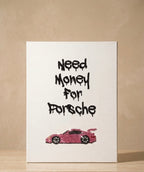 Haft Diamentowy Need Money for Porsche – Zestaw Diamond Painting