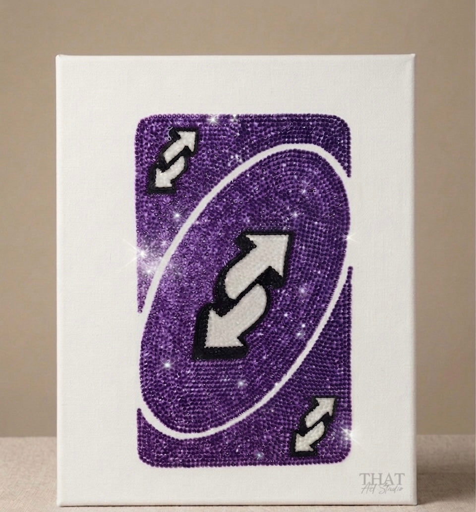 Haft Diamentowy UNO Reverse - Zestaw Diamond Painting